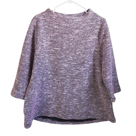 Loft Outlet Womens XL Sweaters Lot of 2 Boat Neck Purple Soft Cozy Knit - Picture 11 of 16